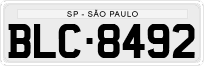 License plate of Brazil, Private owners (1990)