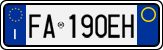License plate of Italy, Cars (1994 year series)