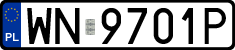 License plates of Poland, Regular car plates