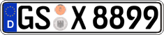 German license plate, Regular plates