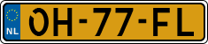 License plate of the Netherlands, Semi-trailers