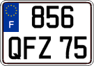 French license plate, FNI