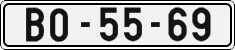 License plate of the Czech Republic, Cars (1960)