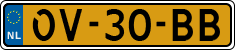 License plate of the Netherlands, Semi-trailers