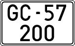 License plates of Spain, 1900 year series