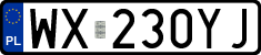 License plates of Poland, Regular car plates