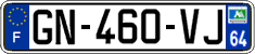 French license plate, SIV (ordinary)