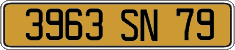 French license plate, FNI