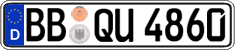 German license plate, Regular plates