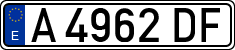 License plates of Spain, 1971 year series