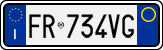License plate of Italy, Cars (1994 year series)