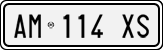 License plate of Italy, Cars (1994 year series)
