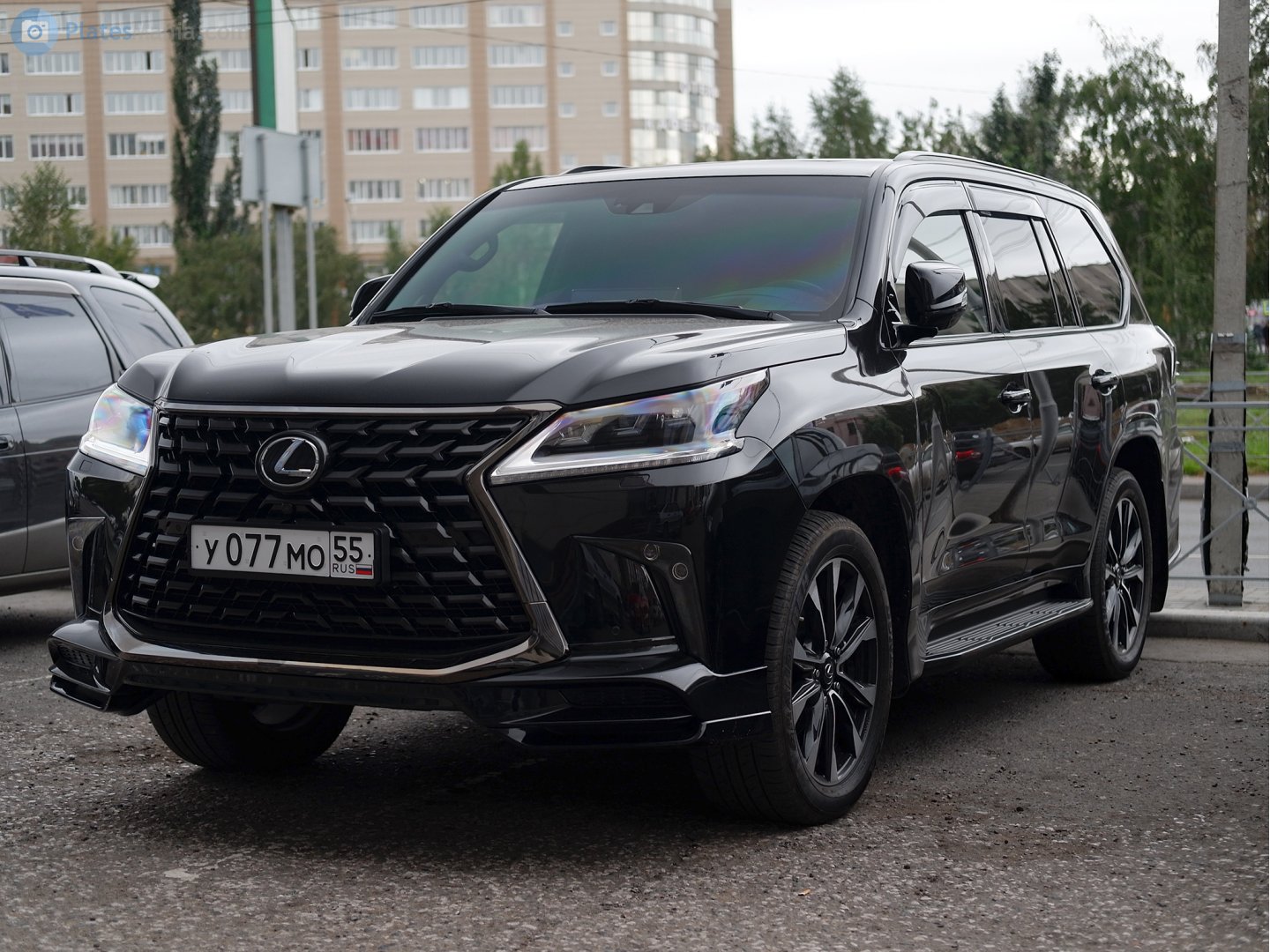 у 077 мо 55, Lexus LX 3rd gen (J200), 2nd facelift, 2015–2021