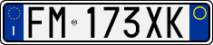 License plate of Italy, Cars (1994 year series)