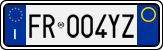 License plate of Italy, Cars (1994 year series)