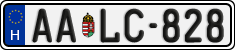 license plates of Hungary, Regular plates (2022)