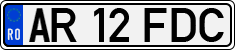 License plate of Romania, Regular plates