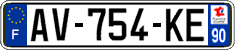 French license plate, SIV (ordinary)