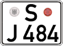 German license plate, Regular plates