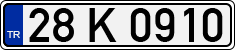 License plate of Turkey, Regular plates