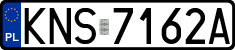License plates of Poland, Regular car plates