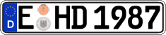 German license plate, Regular plates