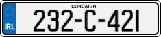 License plate of Ireland, Regular plates