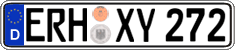German license plate, Regular plates