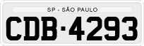License plate of Brazil, Private owners (1990)