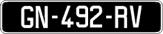 French license plate, SIV (oldtimers)