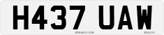 License plate of the United Kingdom, 1983 year system