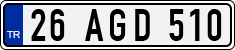 License plate of Turkey, Regular plates