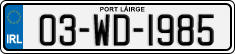 License plate of Ireland, Regular plates