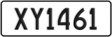 License plate of New Zealand, AB1(234)