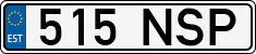 License plate of Estonia, Regular car plates
