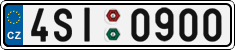 License plate of the Czech Republic, Cars (2001)