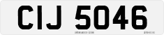 License plate of the United Kingdom, Northern Ireland (1966)