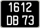 French license plate, FNI