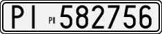License plate of Italy, Cars (1927 year series)