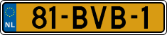 License plate of the Netherlands, Heavy Commercial Vehicles (1994 system)