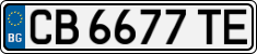 License plate of Bulgaria, Cars