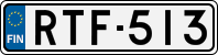 License plate of Finland, Cars