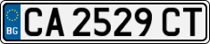 License plate of Bulgaria, Cars