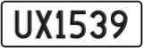License plate of New Zealand, AB1(234)
