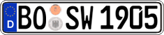 German license plate, Regular plates