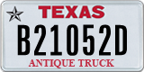Texas, Specialty plates (A12345B)