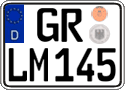 German license plate, Regular plates