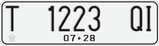 License plate of Indonesia, Regular plates