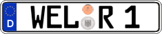 German license plate, Regular plates
