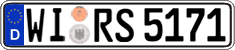 German license plate, Regular plates